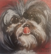 Dog Portraits:5" x 5" $10016" x 20" full body $300