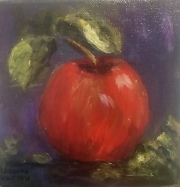 5 x 5 oil painting